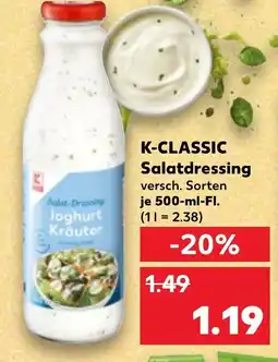 Kaufland DE K-CLASSIC Salatdressing tilbud