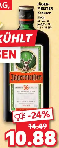 Kaufland DE JÄGERMEISTER Kräuter- likör tilbud