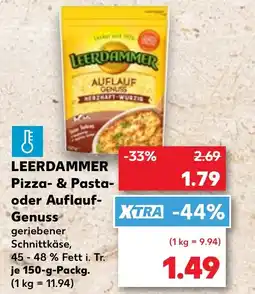 Kaufland DE LEERDAMMER Pizza- & Pasta- oder Auflauf- Genuss tilbud