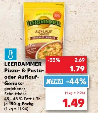 Kaufland DE LEERDAMMER Pizza- & Pasta- oder Auflauf- Genuss tilbud