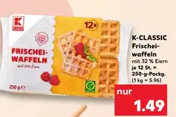 Kaufland DE K-CLASSIC Frischei- waffeln tilbud