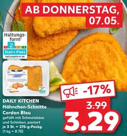 Kaufland DE DAILY KITCHEN Hähnchen-Schnitte Cordon Bleu tilbud