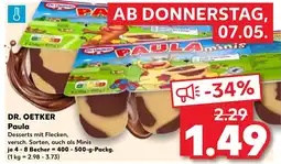Kaufland DE DR. OETKER Paula tilbud