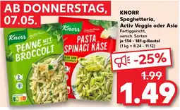 Kaufland DE KNORR Spaghetteria, Activ Veggie oder Asia tilbud