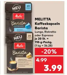 Kaufland DE MELITTA Kaffeekapseln Barista tilbud