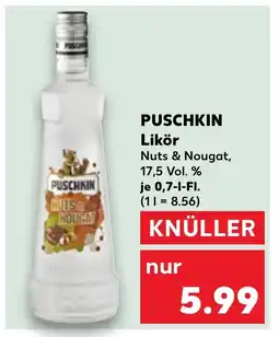 Kaufland DE PUSCHKIN Likör tilbud