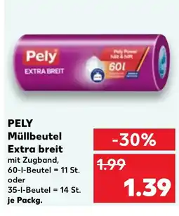 Kaufland DE PELY Müllbeutel Extra breit tilbud