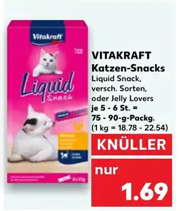 Kaufland DE VITAKRAFT Katzen-Snacks tilbud