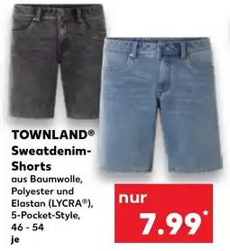 Kaufland DE TOWNLANDⓇ Sweatdenim- Shorts tilbud