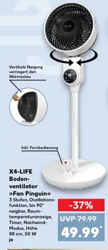 Kaufland DE X4-LIFE Boden- ventilator Fan Pinguin tilbud