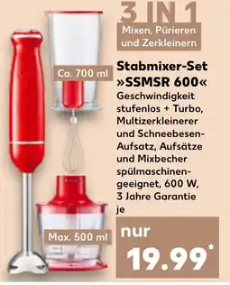 Kaufland DE Stabmixer-Set SSMSR 600 tilbud