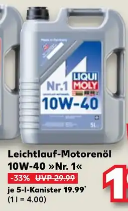 Kaufland DE Leichtlauf-Motorenöl 10W-40 Nr. 1 tilbud