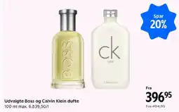 Matas Udvalgte Boss og Calvin Klein dufte tilbud