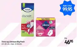 Matas Tena og Libresse Big Pack tilbud