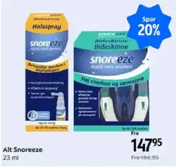 Matas Alt Snoreeze tilbud