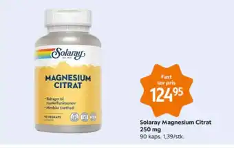 Matas Solaray Magnesium Citrat tilbud