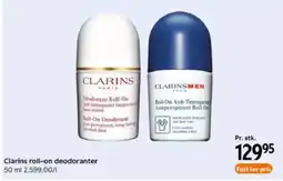 Matas Clarins roll-on deodoranter tilbud