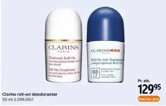 Matas Clarins roll-on deodoranter tilbud