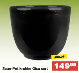 Bauhaus Scan-Pot krukke Gisa sort tilbud