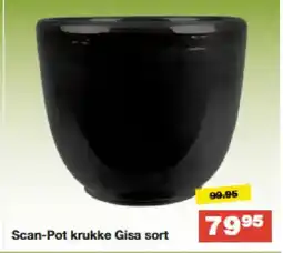 Bauhaus Scan-Pot krukke Gisa sort tilbud