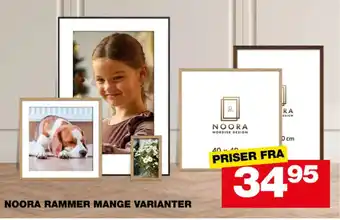 Bauhaus Noora rammer mange varianter tilbud