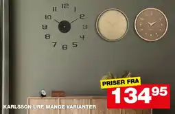 Bauhaus Karlsson ure mange varianter tilbud