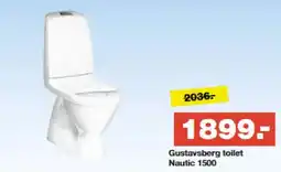 Bauhaus Gustavsberg toilet Nautic 1500 tilbud