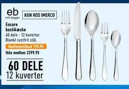 Imerco Encore bestikæske tilbud
