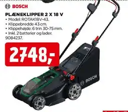 jem & fix PLÆNEKLIPPER 2 X 18 V tilbud