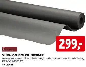 jem & fix Vind- og isoleringspap tilbud