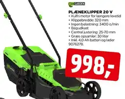 jem & fix PLÆNEKLIPPER 20 V tilbud