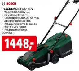 jem & fix PLÆNEKLIPPER 18 V tilbud