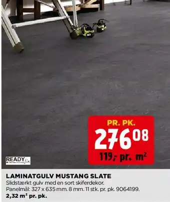 jem & fix Laminatgulv Mustang Slate tilbud