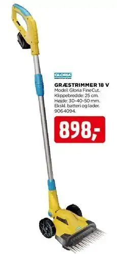 jem & fix GRÆSTRIMMER 18 V tilbud