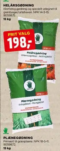 jem & fix Plænegødning / Helårsgødning tilbud