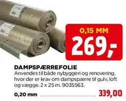 jem & fix Dampspærrefolie 0,15 mm tilbud