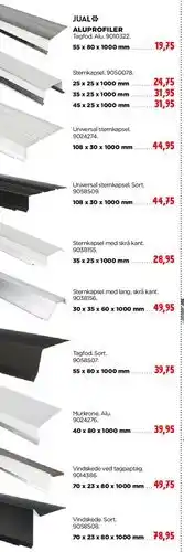 jem & fix ALUPROFILER tilbud