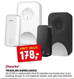 jem & fix Trådløs dørklokke tilbud