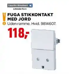 jem & fix FUGA STIKKONTAKT MED JORD tilbud