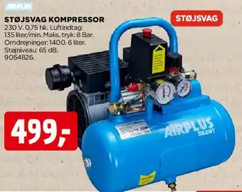 jem & fix Støjsvag kompressor tilbud