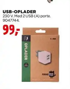 jem & fix USB-oplader tilbud