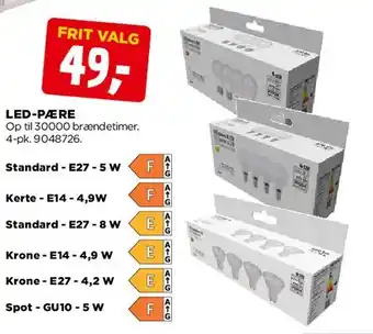 jem & fix LED-PÆRE tilbud