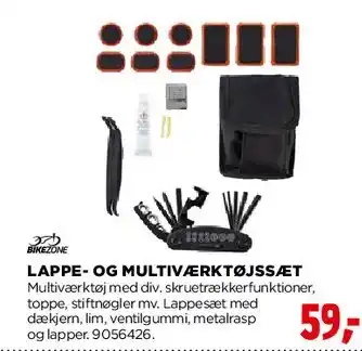 jem & fix Lappe- og multiværktøjssæt tilbud