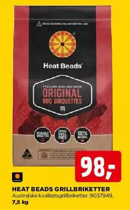 jem & fix Heat Beads grillbriketter tilbud