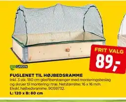 jem & fix FUGLENET TIL HØJBEDSRAMME tilbud