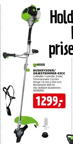 jem & fix BUSKRYDDER/ GRÆSTRIMMER 43CC tilbud