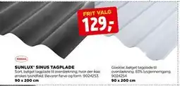 jem & fix SUNLUX SINUS TAGPLADE tilbud