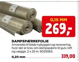 jem & fix DAMPSPÆRREFOLIE tilbud