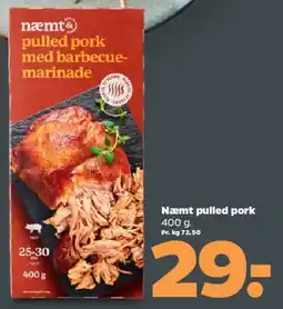 Netto Næmt pulled pork med barbecue-marinade tilbud
