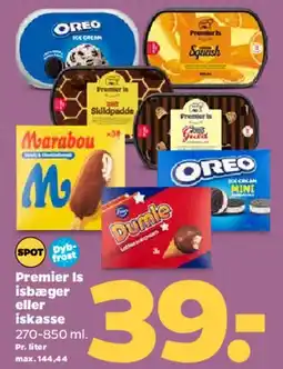 Netto Assorted ice cream tubs and bars tilbud